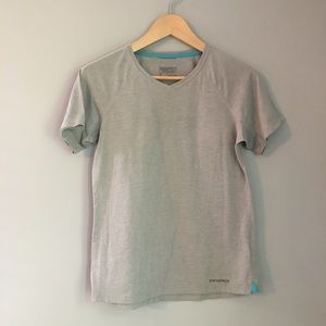 Patagonia Gray short sleeve Hiking tee Small